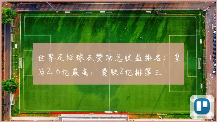 世界足坛球衣赞助总收益排名：皇马2.6亿最高，曼联2亿排第三