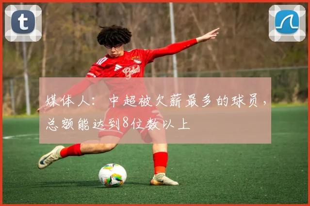 媒体人：中超被欠薪最多的球员，总额能达到8位数以上